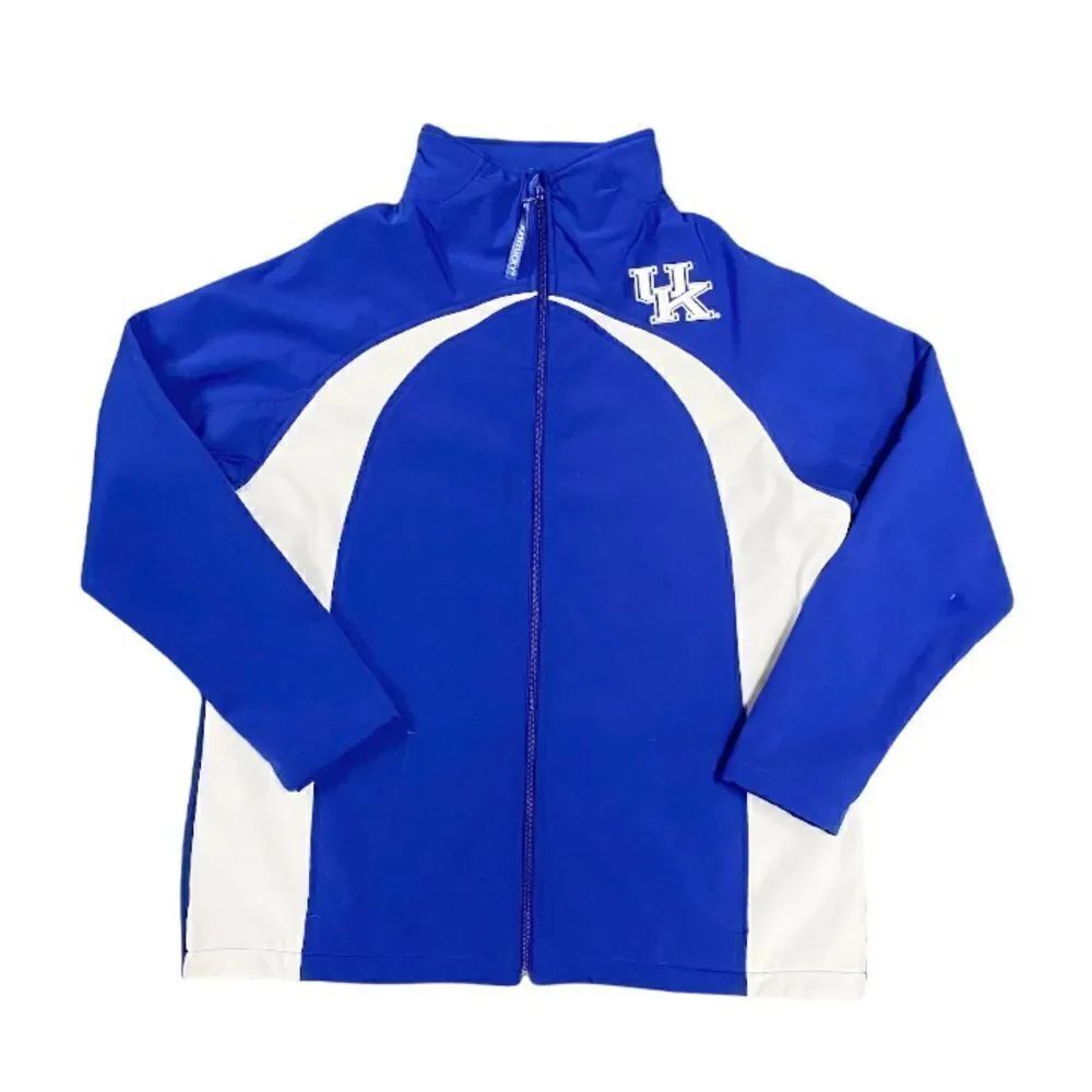 The License House UK Wildcats Embroider Royal Blue & White Full-zip Coat Size L